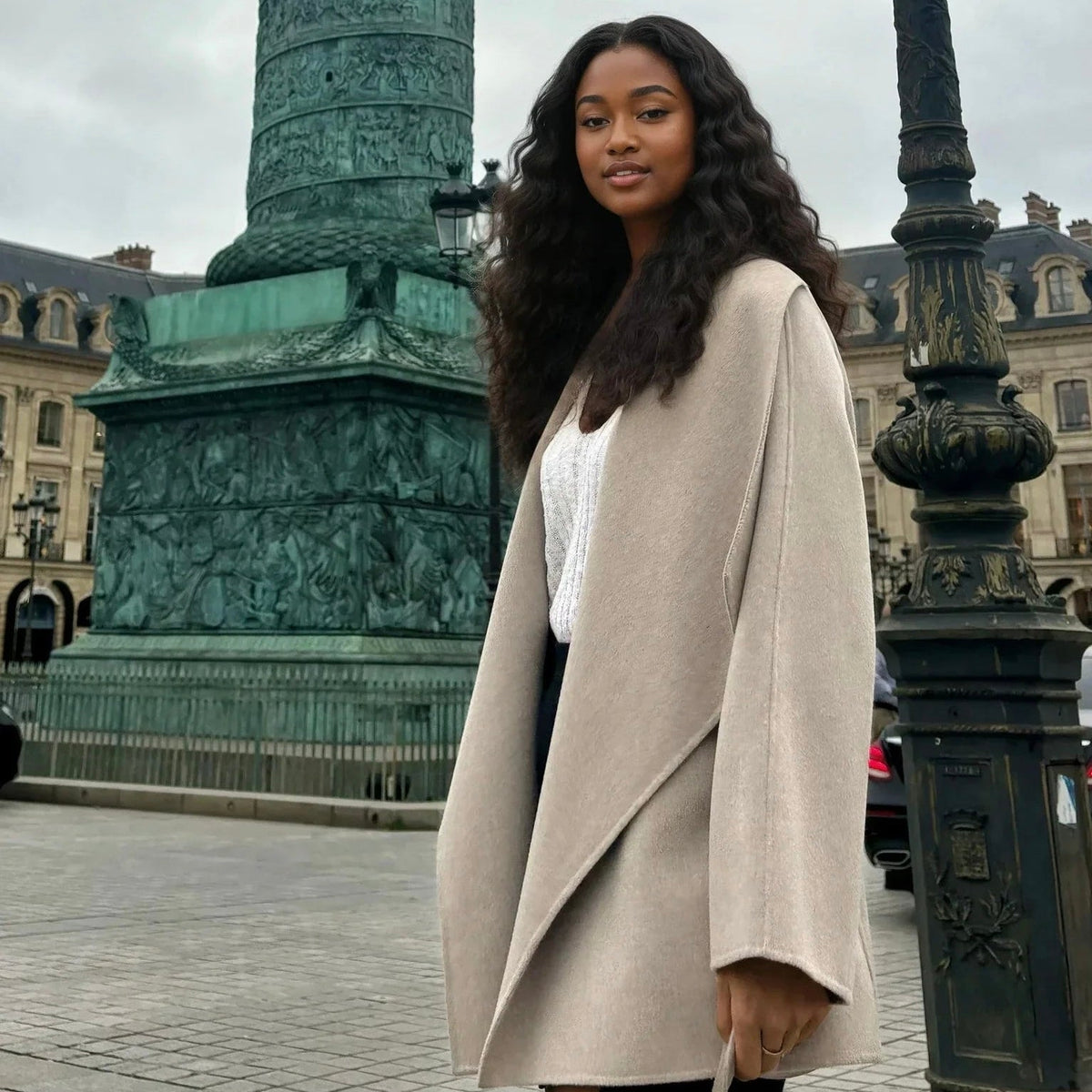 manteau en cachemire place vendome luxe abordable pièce premium