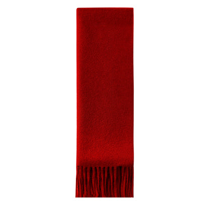 Écharpe en cachemire rouge de mongolie douce et intemporelle pour l'hiver