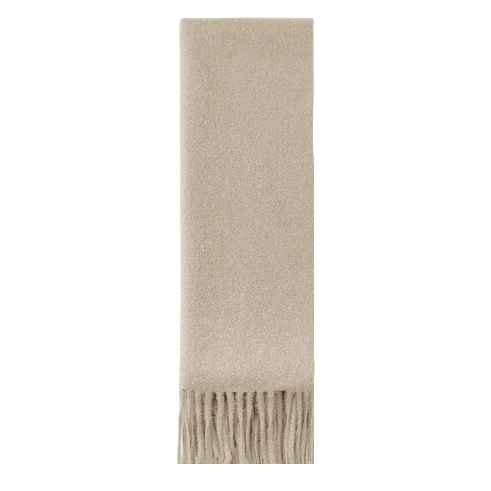 Écharpe beige 100% cachemire mongolie luxe élégance et douceur