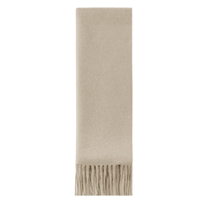 Écharpe beige 100% cachemire mongolie luxe élégance et douceur