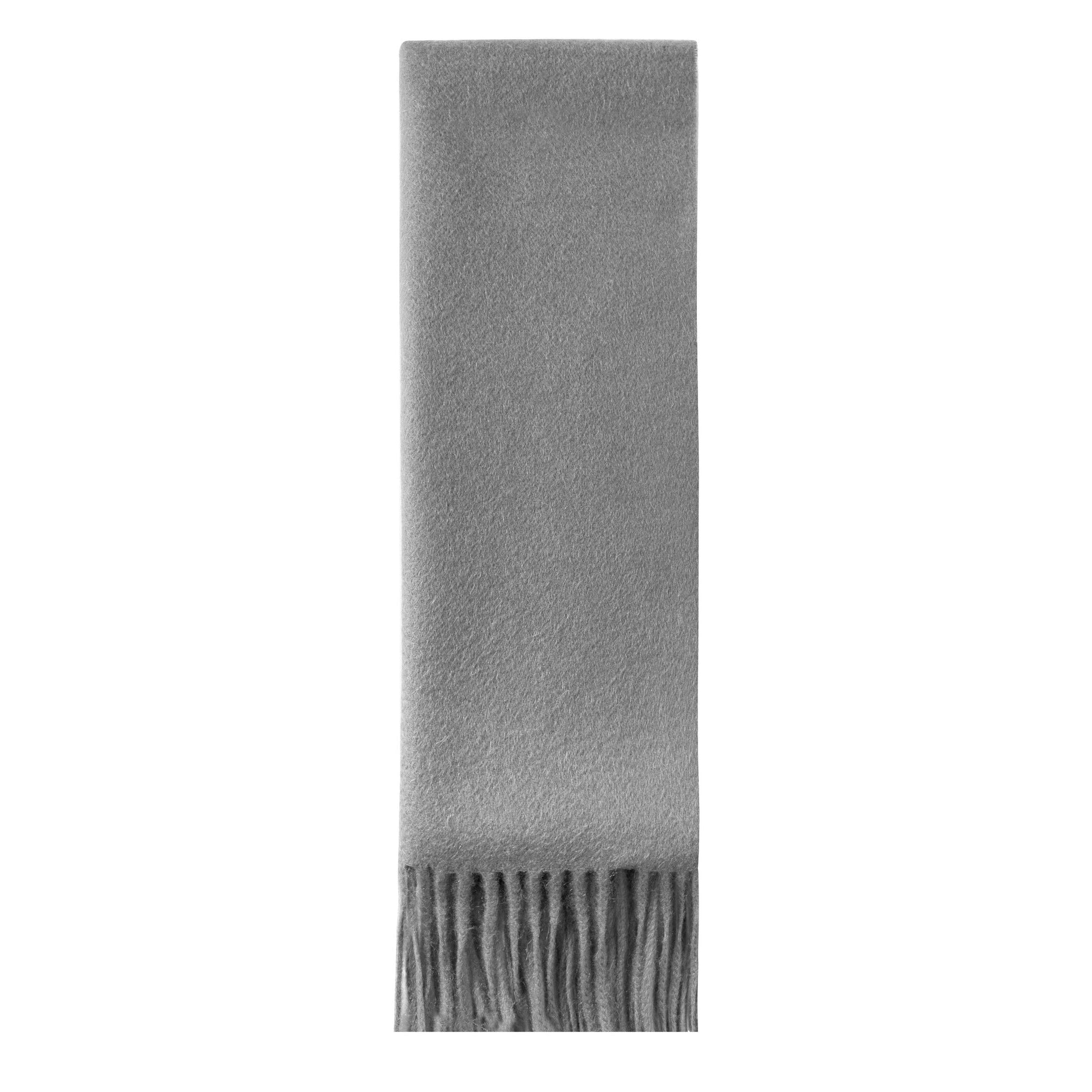 Écharpe gris clair 100% cachemire de mongolie luxe chaude et douce