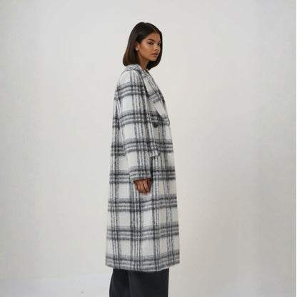 Manteau long laine femme et mohair pour l'automne hiver tendance et chic